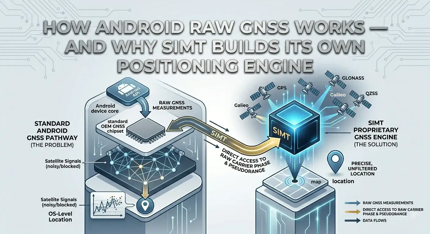 How Android Raw GNSS Works — and Why SIMT Builds Its Own Positioning Engine
